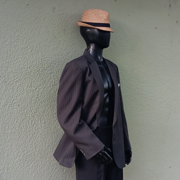 JOHN L. BLAIR (USA) MEN'S VINTAGE "PERSONAL CHOICE" PIN-STRIPED LUXURY BLAZER - Picture 5 of 17